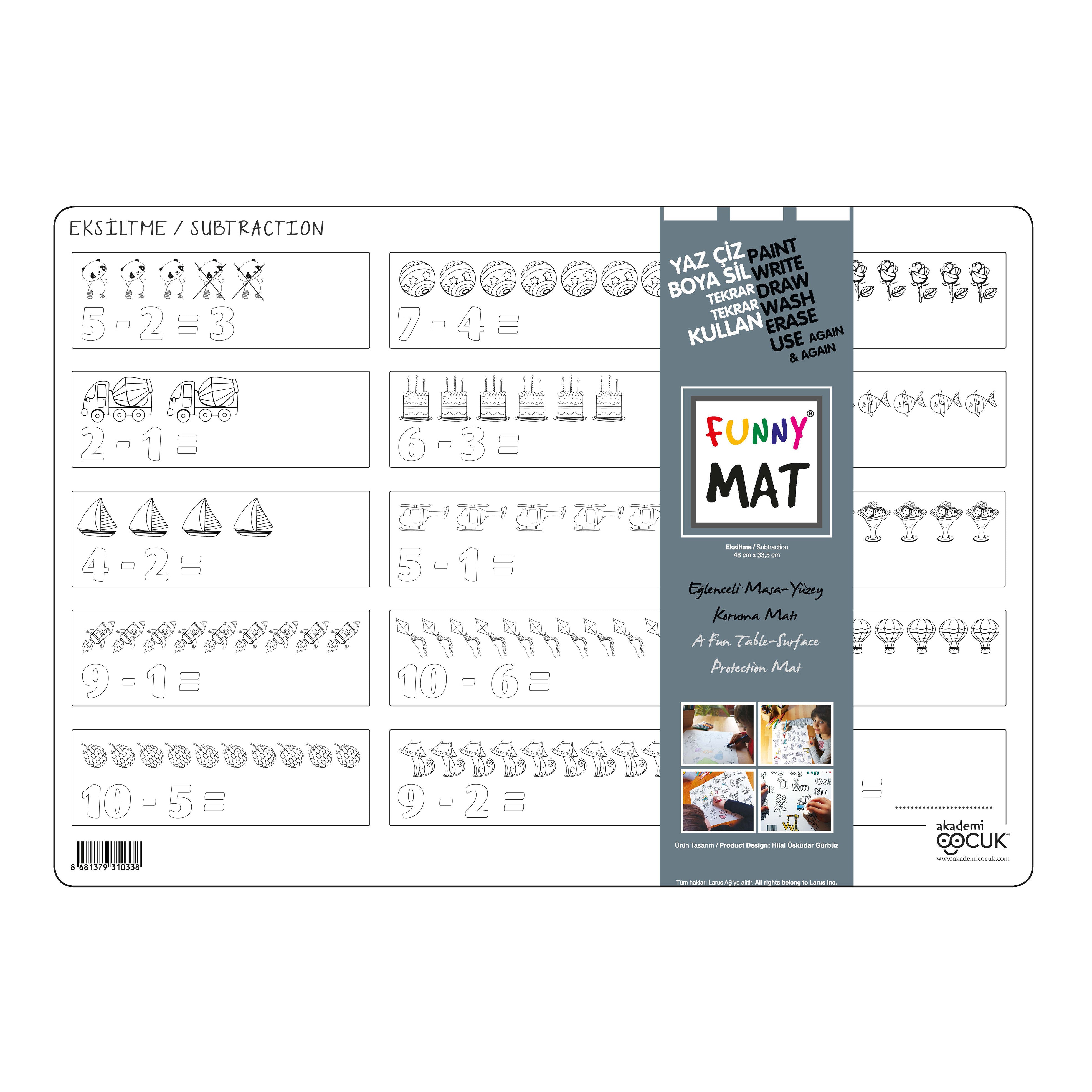 Akademi Çocuk Funny Mat - Eksiltme